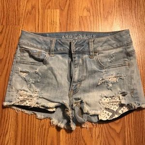 Distressed Jean Shorts
